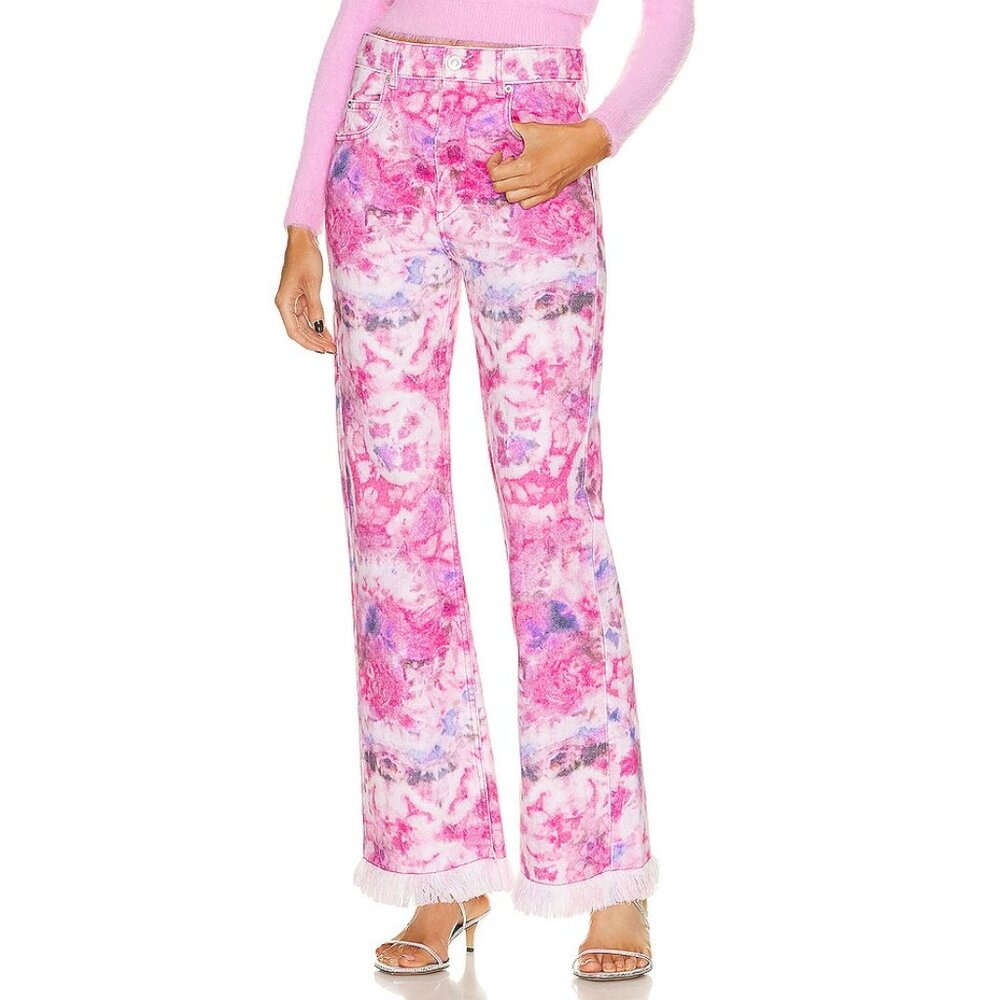 NWT  Isabel Marant Étoile Belvira Jeans in Mulberry, Size 38